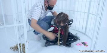 fx-tube com the pvc fetish JK schoolgirl bondage orgasm Part 2