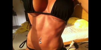 Black bikini & super fit beach body compilation