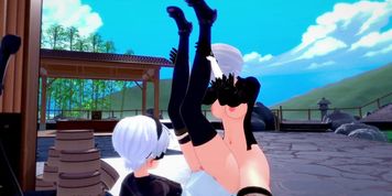Nier: Futa 2B destroy 9S ass