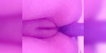 Anal virgin fucks dildo balls deep
