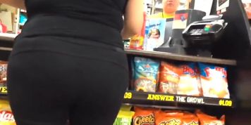 MILF in Leggings Ready for NYE