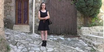 A French lad is getting a blowjob from two kinky teens