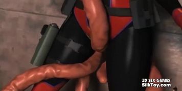 3D Small Boobs Animated Teen Fucked By Monster