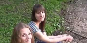 Young girl gets facial cumshot in public