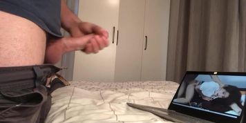 Huge cumshot , big cock , solo male 