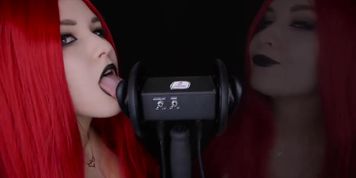 ASMR KittyKlaw lewd Demon Ear Licking Patreon Video