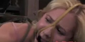 Mouth hooke skank being punished by male master