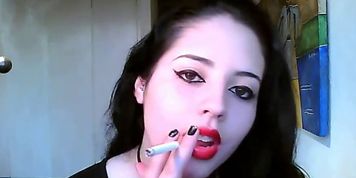 Smoking - Latin girl