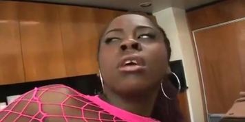 Stepdad jams her lil ass up in the kitchen while her mother at work