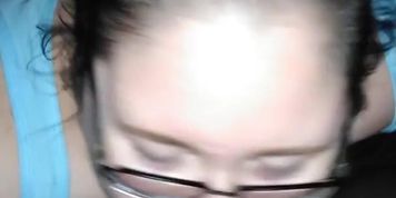 She sucks me dry and swallows my load