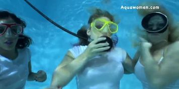 Scuba Babes in Wet Tshirts
