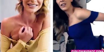 GIRLSWAY PASS - Cherie DeVille and Emma Hix have naughty fun on video chat