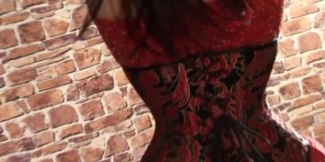 Anorexic MILF in red 2