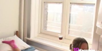 Cute Young Andi Pink Eats Popcorn Showing Her Bare Pussy! (Andi Land, Cute Pussy)