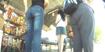 Cute perfectly fitted ass is very athletic for this video