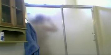 A girl in bathroom