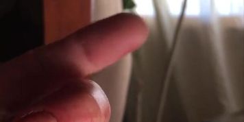 My Fingers, Red with Dried Period, Moving Slowly Before my Reflection