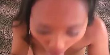 Huge tit Thai girl gets the biggest cum facial!