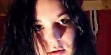Chubby submissive slave girl gets facial load