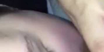 My girlfriend eats my ass then has a face full of cum 