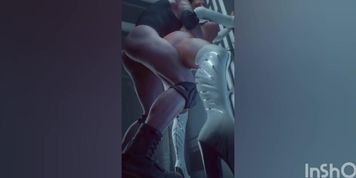 Loba get's pounded hard by a petite inmate