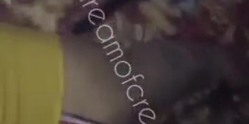 Cream getting fucked rough from the back
