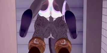 Furry Hentai - Dog Fucks Cat in Shower room (Kim Triple X)
