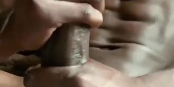 (BBC) big black dick busting a fat nut 
