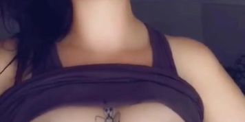 Drooling licking sucking my nipples (Evelyn Storm, Nipple Play)