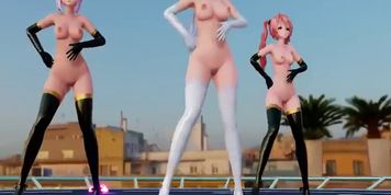 [MMD]HAKU x LUKA x TETO - BANG(Anitta)