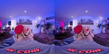 VR Conk Cute Lollipop Seller Sucking Like A Pro VR Porn