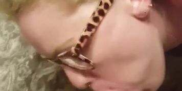 Nicole naive married milf sucks my cock after work