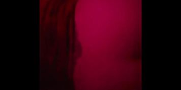 Getting fucked doggy style by a BBC POV style in LED lights
