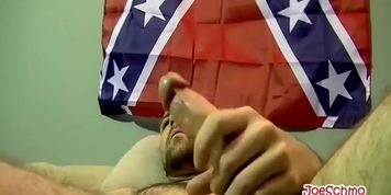 Horny Joe loves to suck Wade big dick after showing it off