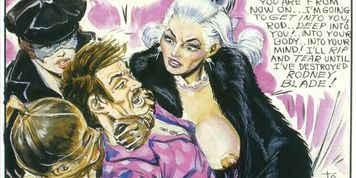 Vintage evil sexual femdom comic (Kim Triple X)