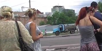 Spectacular real street upskirt