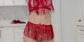 Vicky Stark Red tassels bonus video
