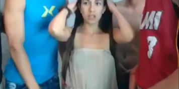 GangBang orgy with a latina teen on SexoWebcam.Online