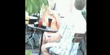Up skirt no panties on the bus with sexy girl
