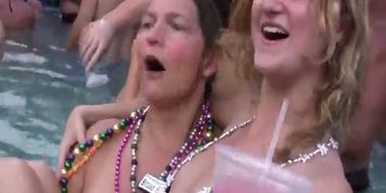 Crazy Party Milf Naked Pool Party