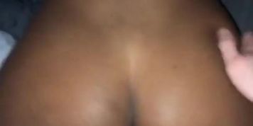 Ebony teen taking bf white cock