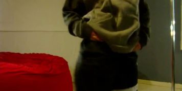 Silly girl performing a striptease - video 2