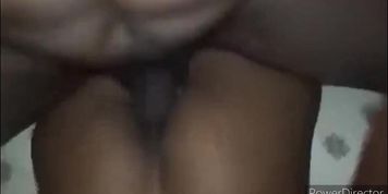 BBC drops heavy cum load inside ebony milf pussy  (CreamyExotica)