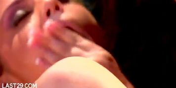 slutty girl in uniform gets her lesbian muff eaten