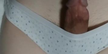 No Hands Panty Cum- (Mostly) Hidden Cumshot