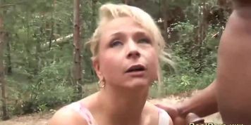 busty stepmother loves sex in nature