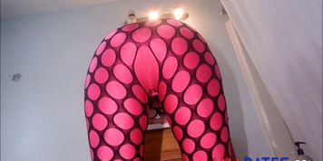 Spandex Angel - Black fishnet  pink leggings fuck (Amy Armstrong, Angel Black, Angelica Black, Krystal Boyd)