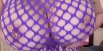 O.K OF - Purple Fishnet Bodysuit (Octokuro)