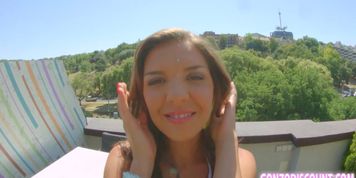 Sexy Henessy massages her hot pussy