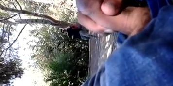 Dickflash for girl at park
